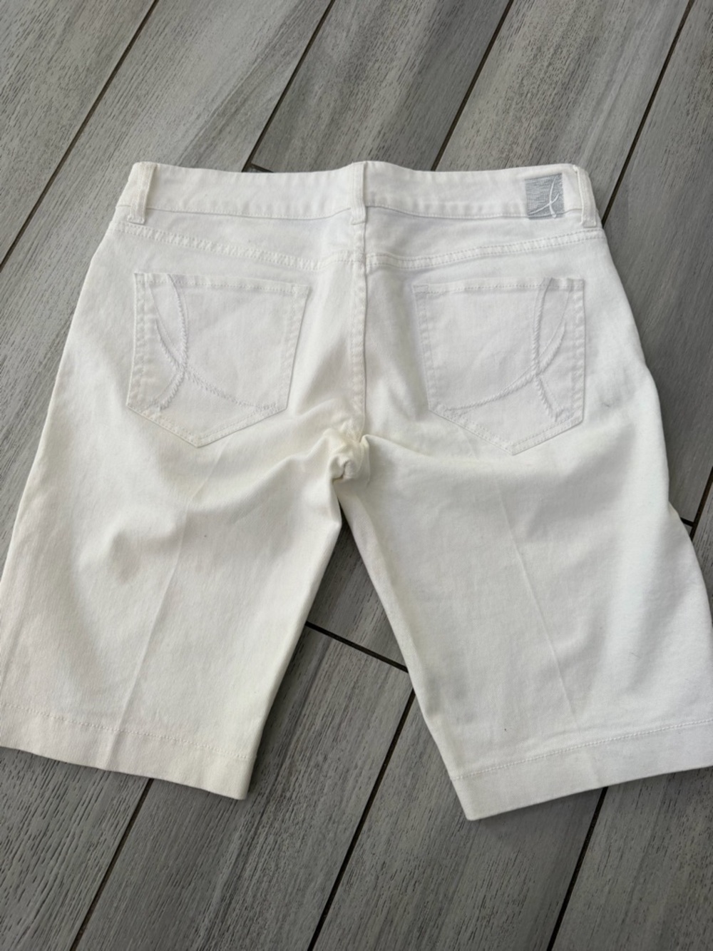 White Jean Shorts - Picture 7 of 12